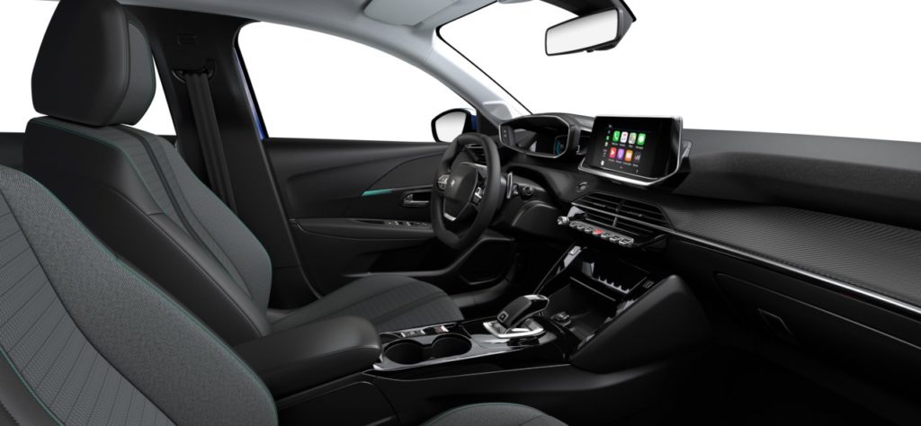 Intérieur de la Peugeot 208 Allure