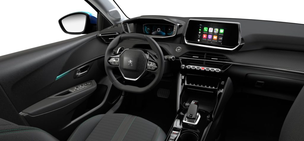 Intérieur de la Peugeot 208 Allure - 2/3